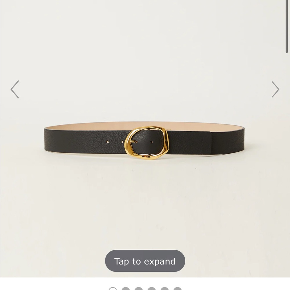 B-Low the Belt Black Belt with Gold Buckle (Edmond Mini)